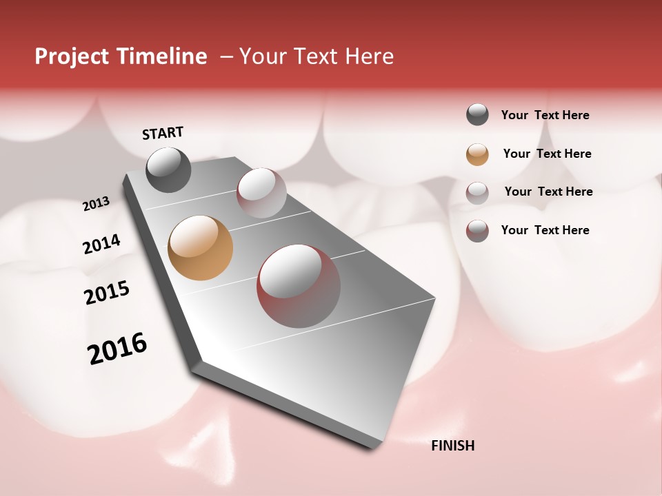 Model Teeth Gum PowerPoint Template