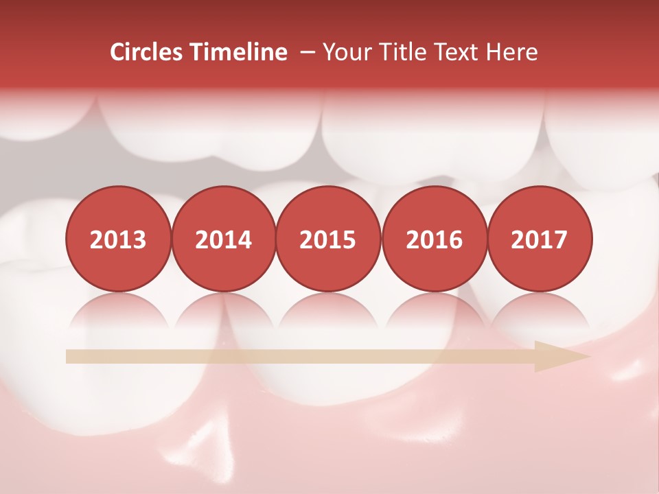 Model Teeth Gum PowerPoint Template