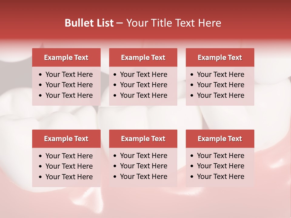 Model Teeth Gum PowerPoint Template