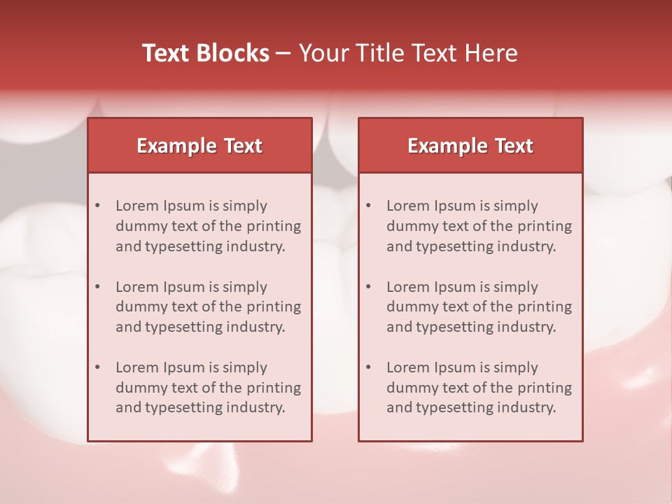 Model Teeth Gum PowerPoint Template