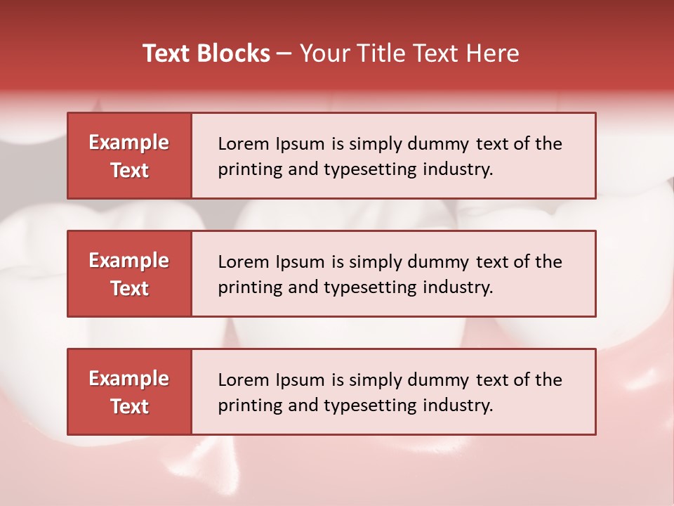 Model Teeth Gum PowerPoint Template