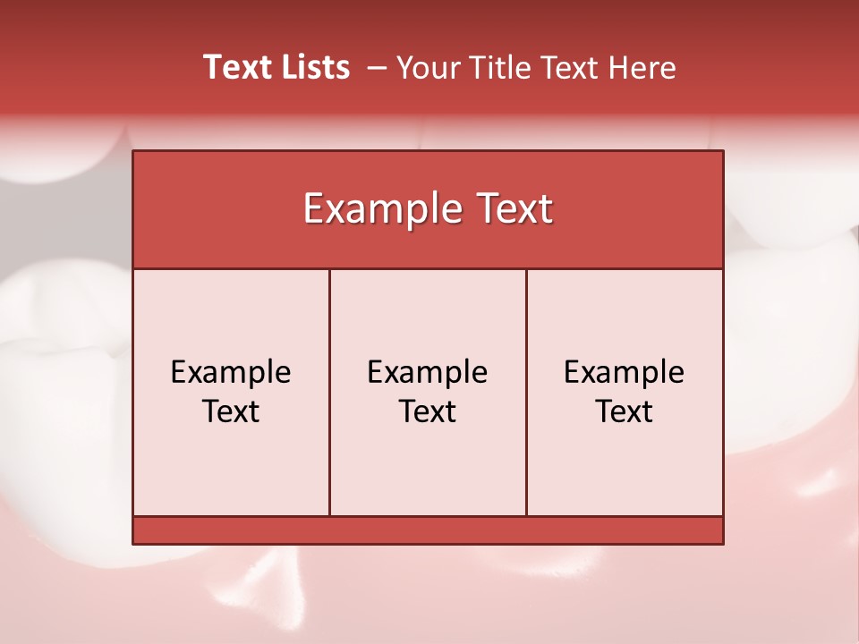 Model Teeth Gum PowerPoint Template