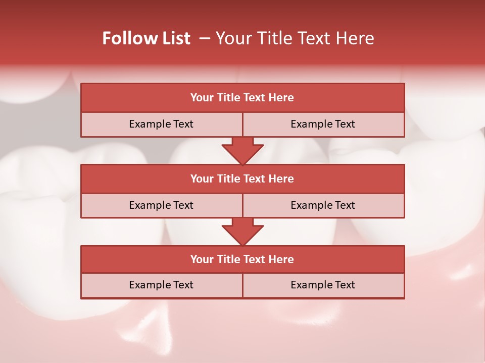 Model Teeth Gum PowerPoint Template