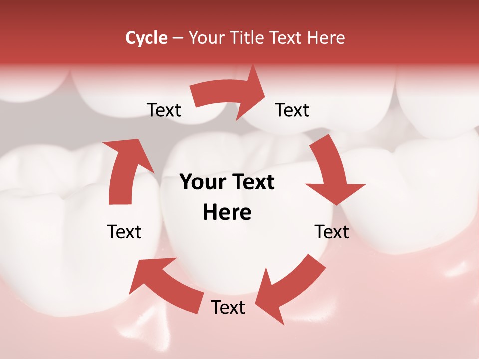 Model Teeth Gum PowerPoint Template