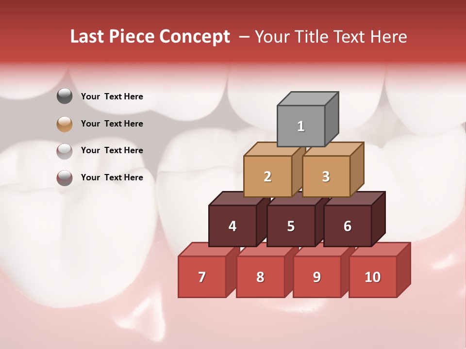 Model Teeth Gum PowerPoint Template
