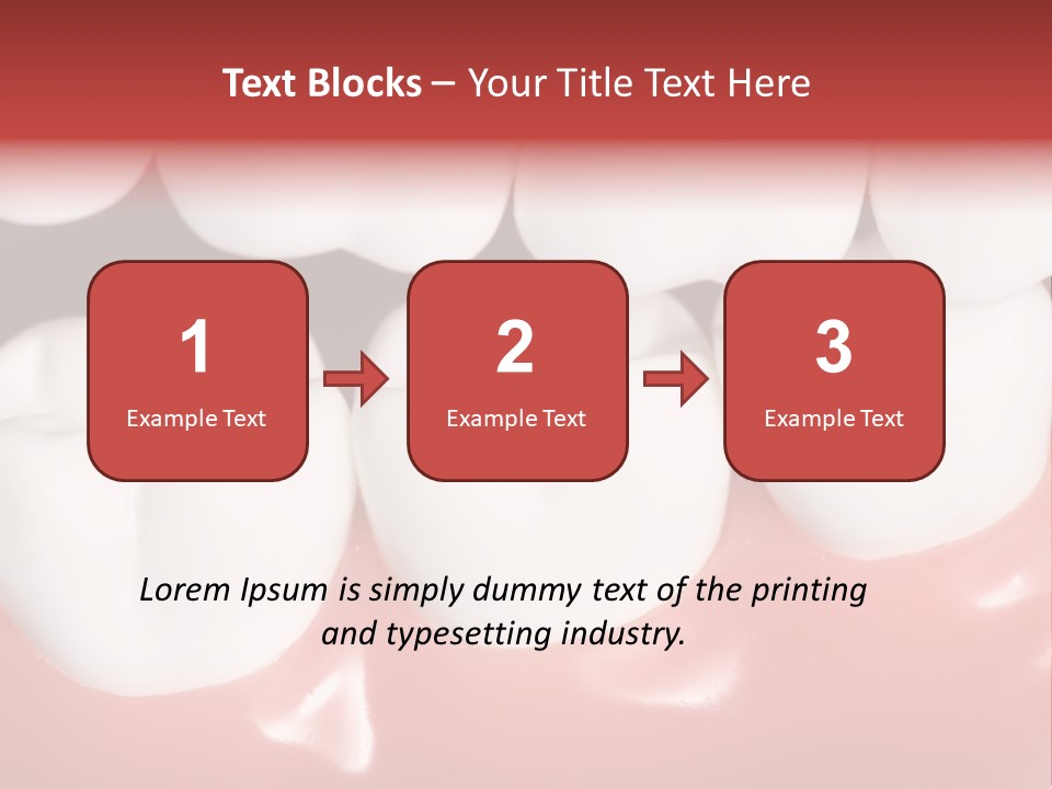 Model Teeth Gum PowerPoint Template