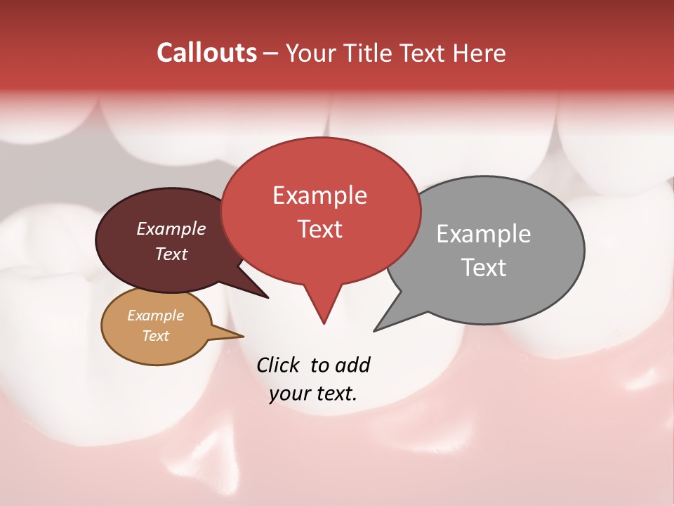 Model Teeth Gum PowerPoint Template