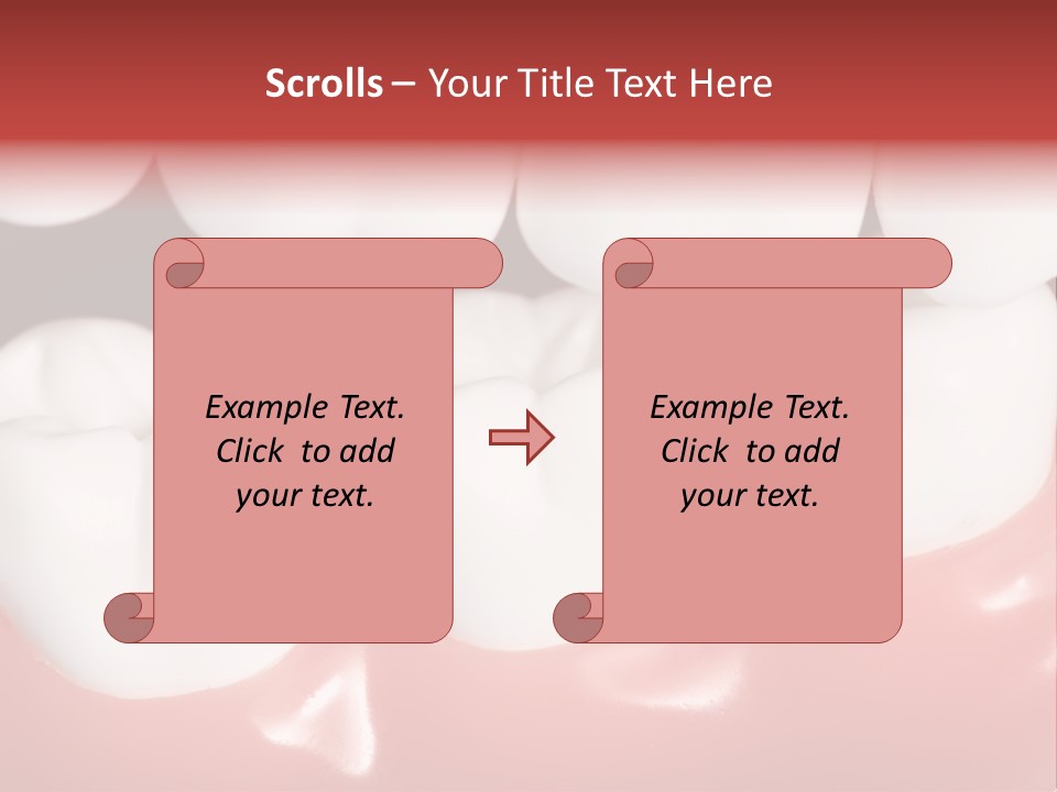 Model Teeth Gum PowerPoint Template