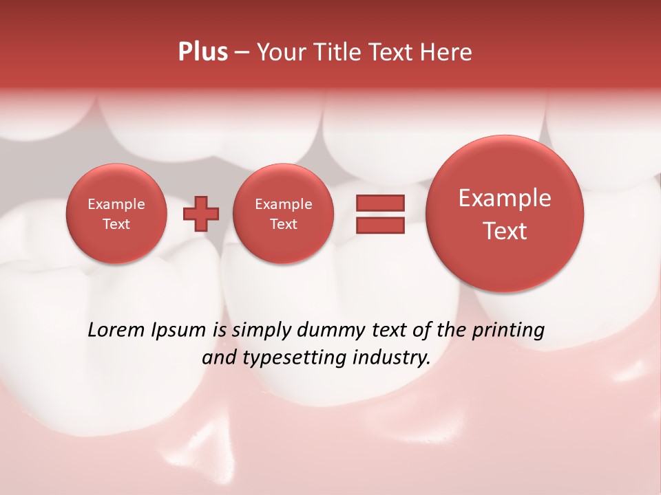 Model Teeth Gum PowerPoint Template