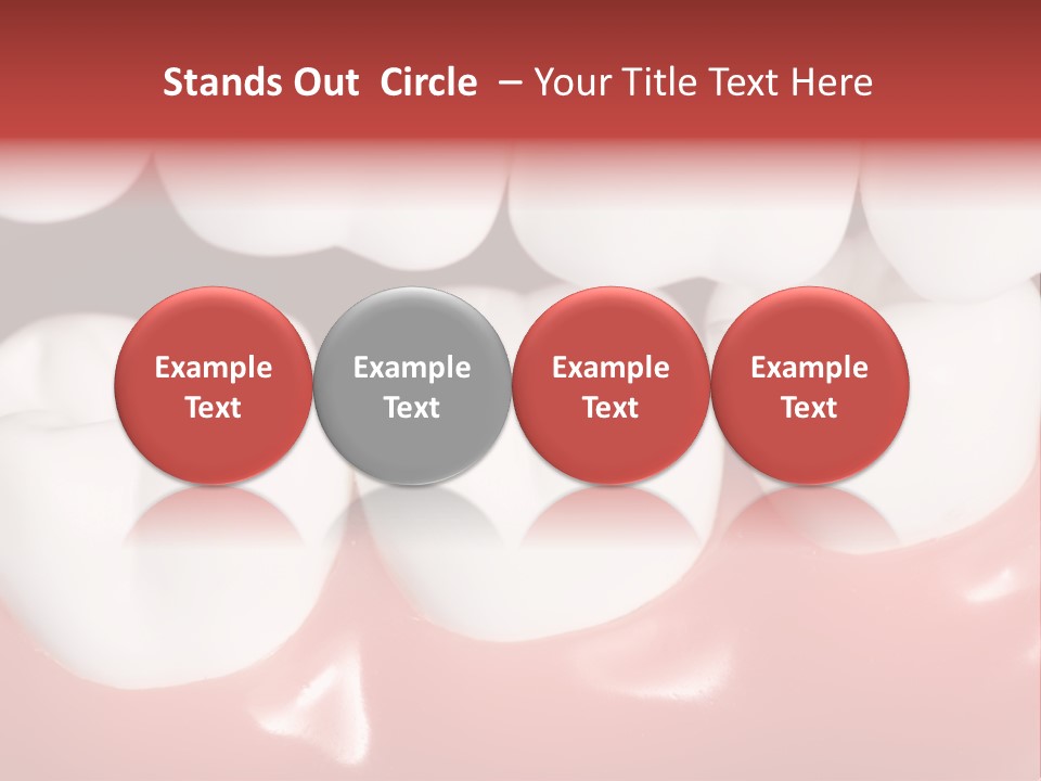 Model Teeth Gum PowerPoint Template