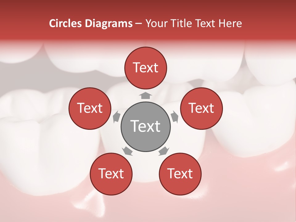 Model Teeth Gum PowerPoint Template