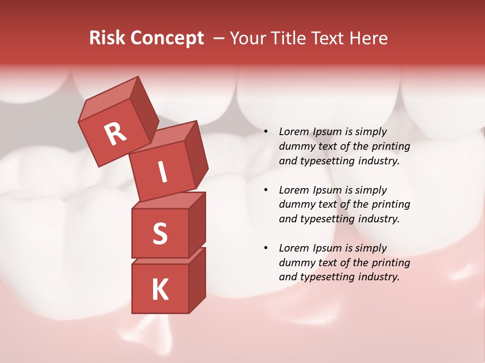Model Teeth Gum PowerPoint Template