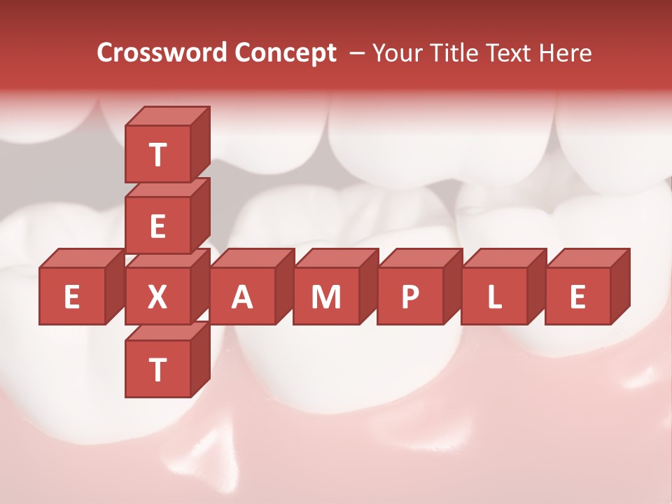 Model Teeth Gum PowerPoint Template