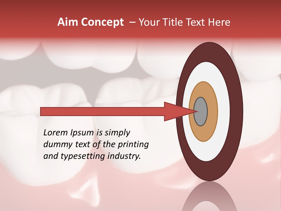Model Teeth Gum PowerPoint Template