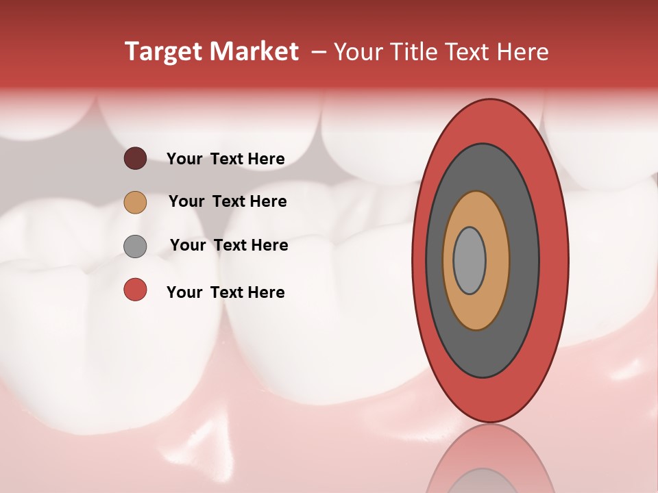 Model Teeth Gum PowerPoint Template