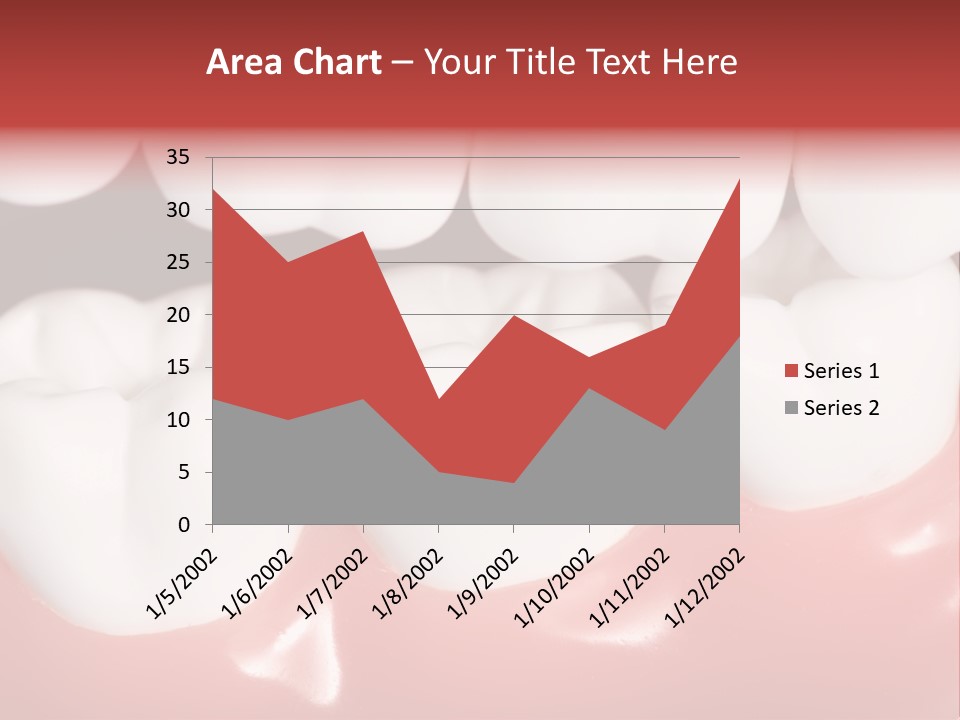 Model Teeth Gum PowerPoint Template