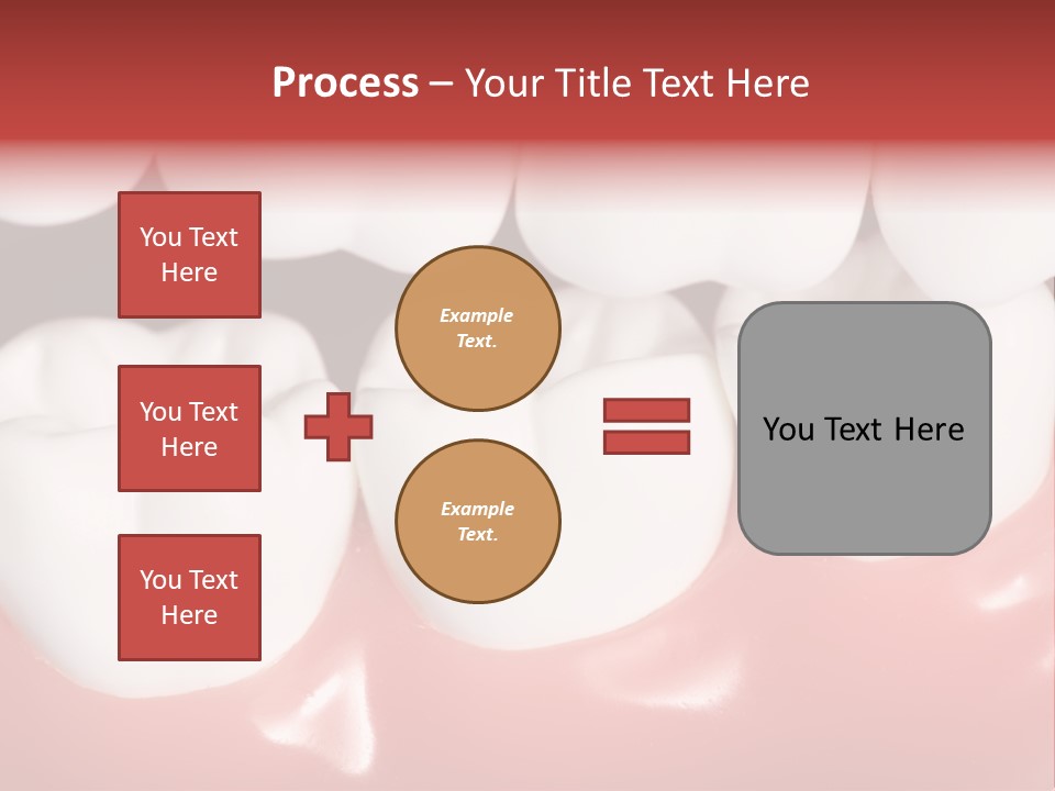 Model Teeth Gum PowerPoint Template