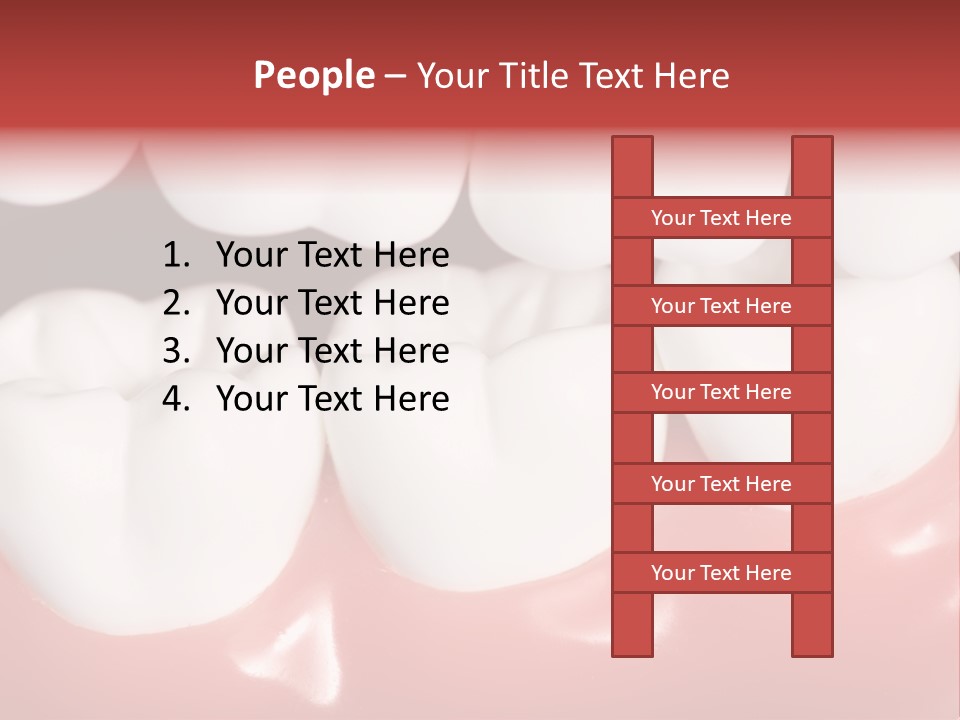 Model Teeth Gum PowerPoint Template