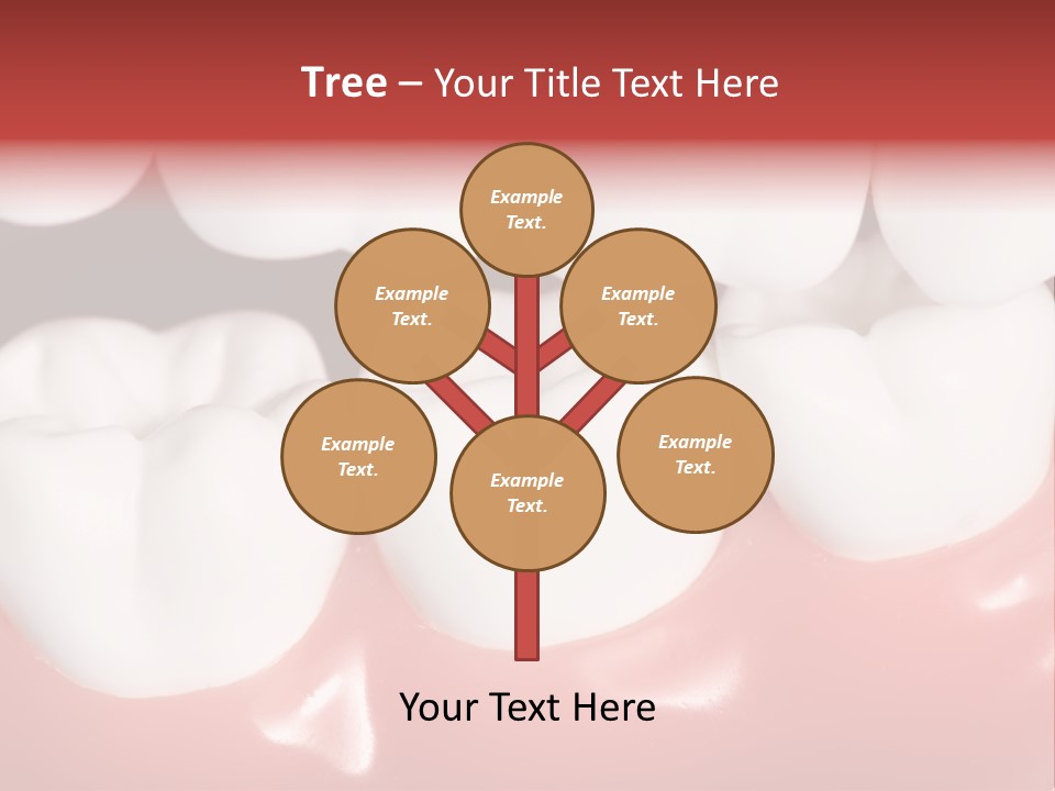 Model Teeth Gum PowerPoint Template