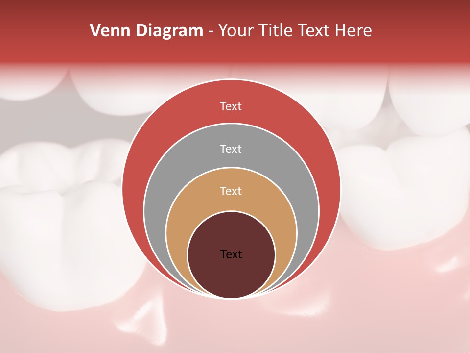 Model Teeth Gum PowerPoint Template