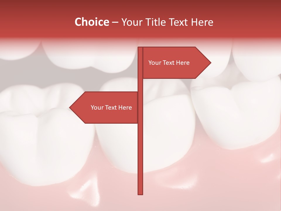 Model Teeth Gum PowerPoint Template