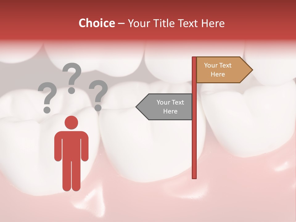 Model Teeth Gum PowerPoint Template