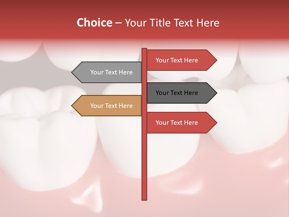 Model Teeth Gum PowerPoint Template