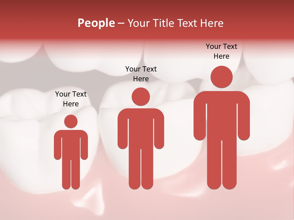 Model Teeth Gum PowerPoint Template