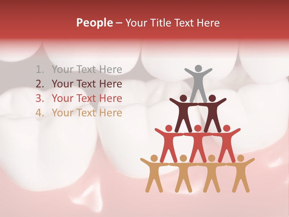 Model Teeth Gum PowerPoint Template