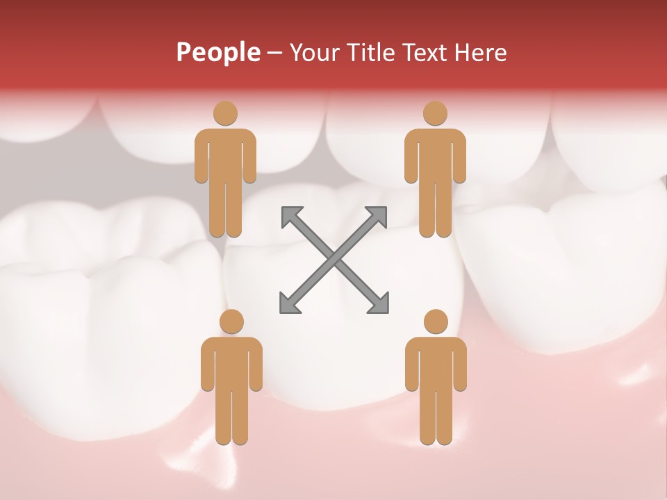 Model Teeth Gum PowerPoint Template