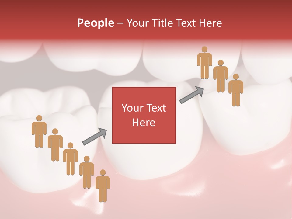 Model Teeth Gum PowerPoint Template