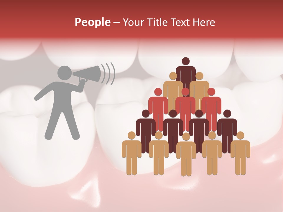 Model Teeth Gum PowerPoint Template