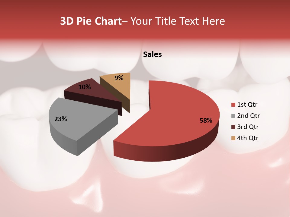 Model Teeth Gum PowerPoint Template
