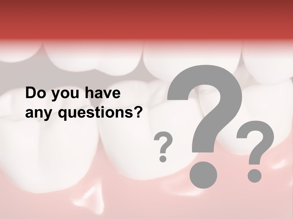 Model Teeth Gum PowerPoint Template