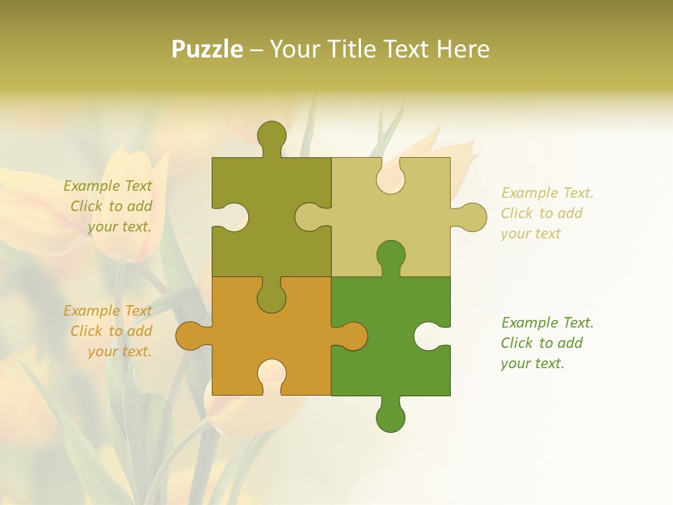 Nature Blossom Living Plant PowerPoint Template