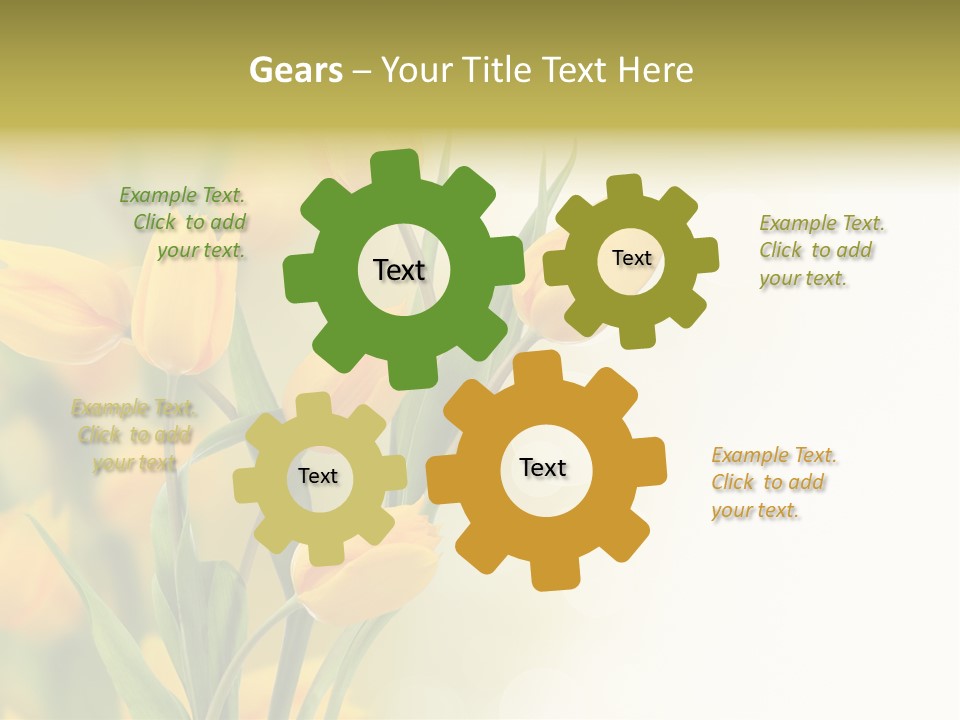 Nature Blossom Living Plant PowerPoint Template