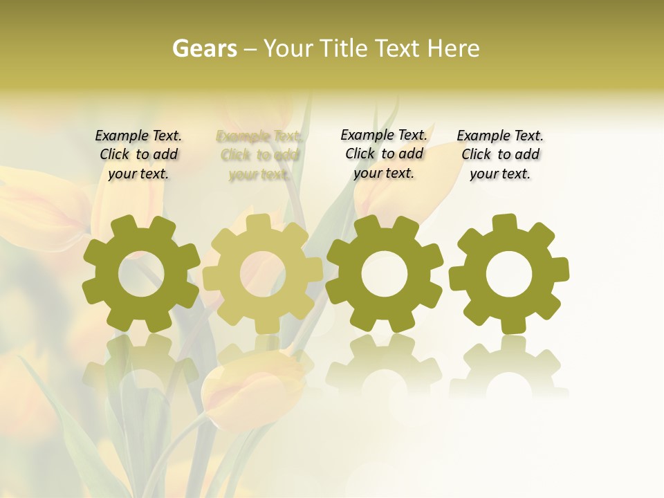 Nature Blossom Living Plant PowerPoint Template