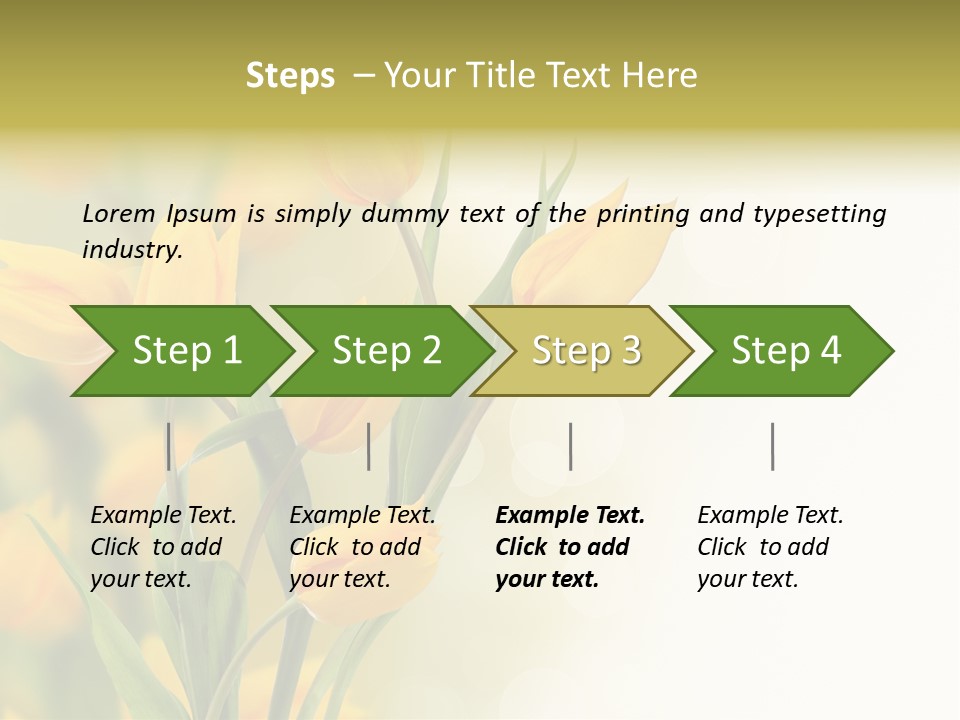 Nature Blossom Living Plant PowerPoint Template
