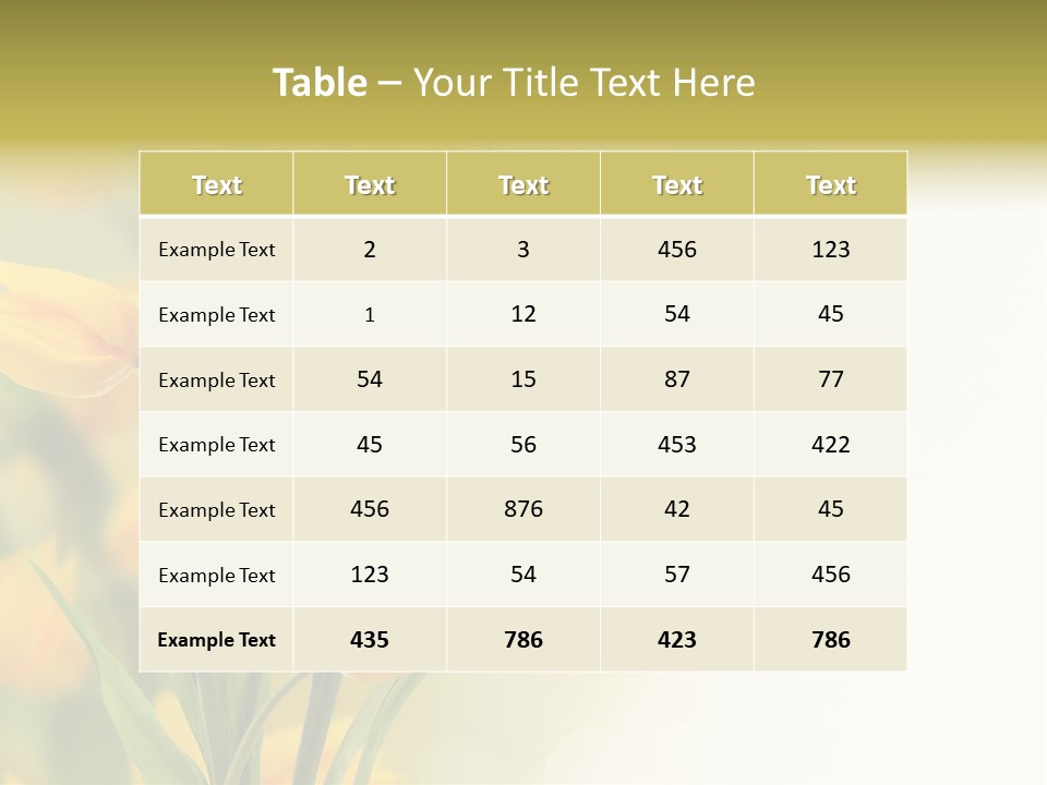 Nature Blossom Living Plant PowerPoint Template