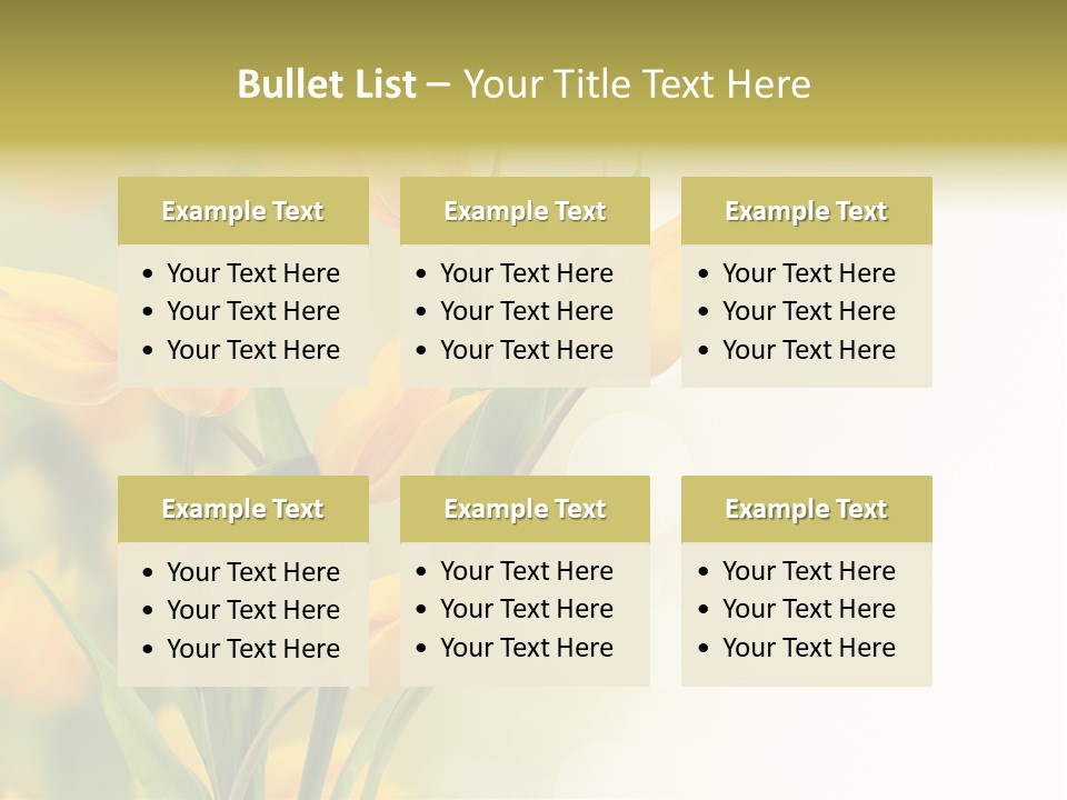 Nature Blossom Living Plant PowerPoint Template