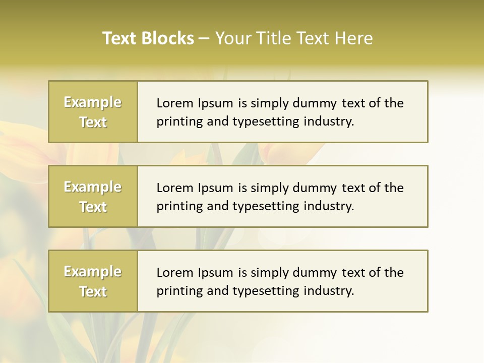 Nature Blossom Living Plant PowerPoint Template