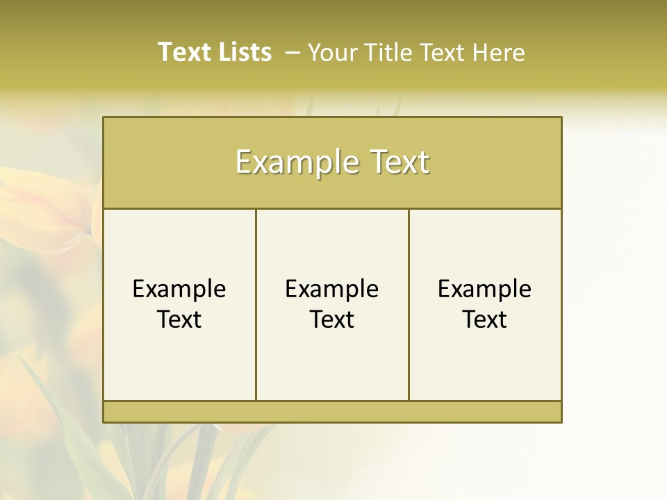 Nature Blossom Living Plant PowerPoint Template