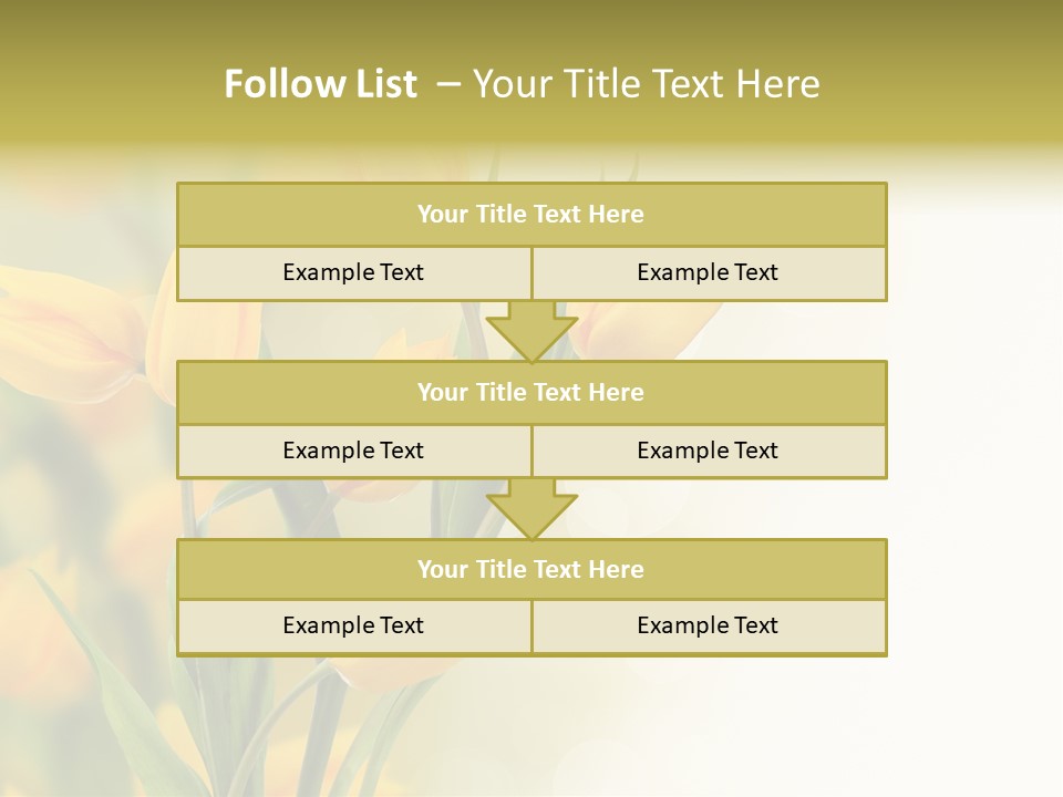 Nature Blossom Living Plant PowerPoint Template