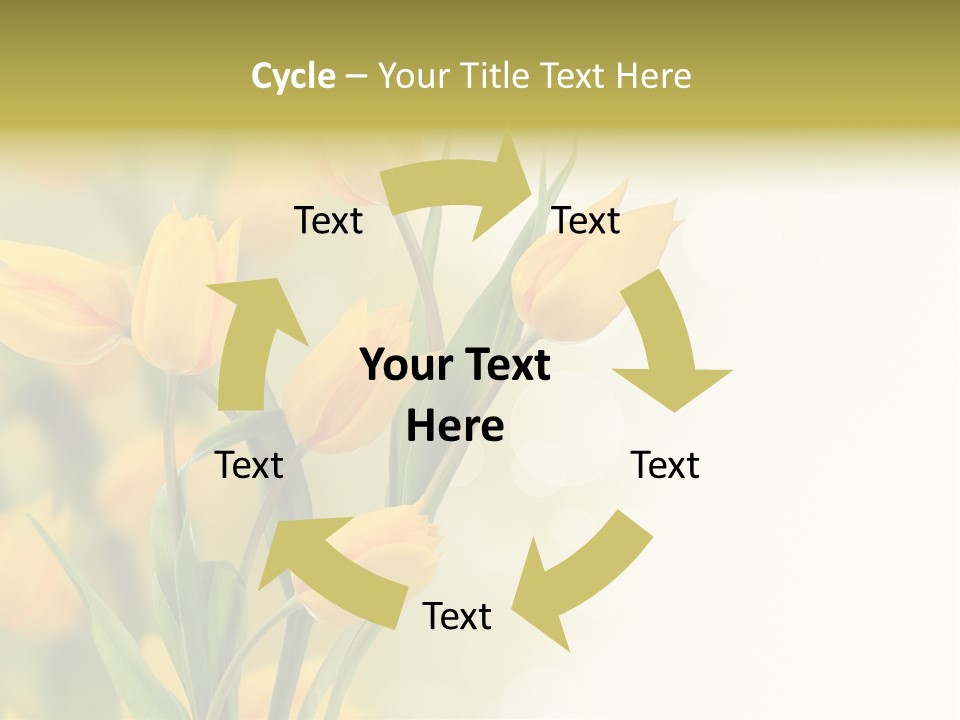 Nature Blossom Living Plant PowerPoint Template