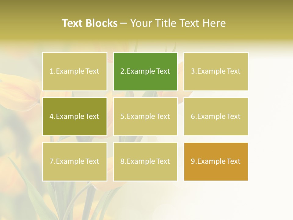 Nature Blossom Living Plant PowerPoint Template