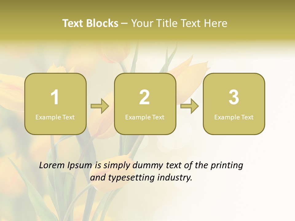 Nature Blossom Living Plant PowerPoint Template