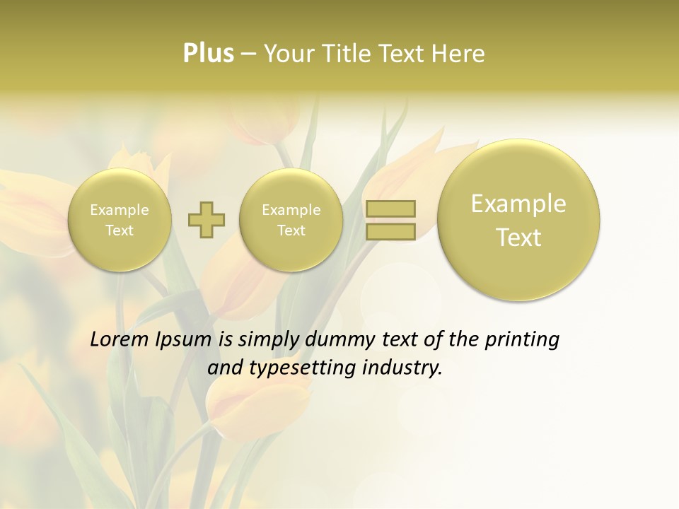 Nature Blossom Living Plant PowerPoint Template