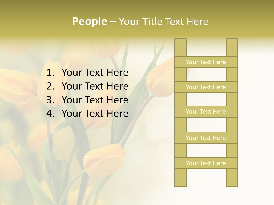 Nature Blossom Living Plant PowerPoint Template