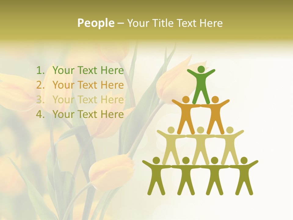 Nature Blossom Living Plant PowerPoint Template