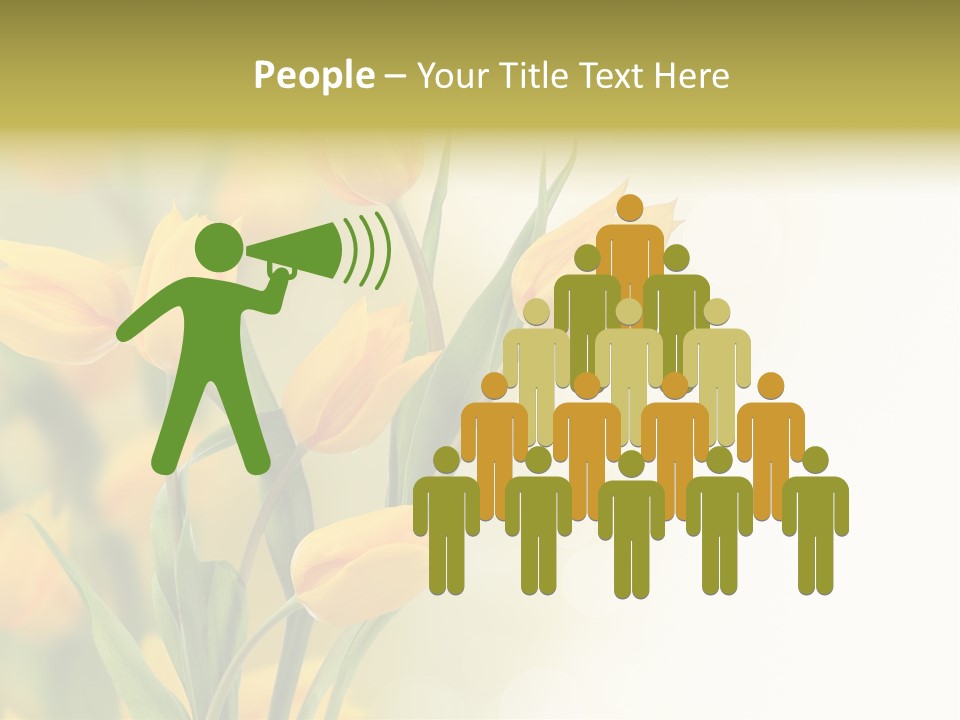 Nature Blossom Living Plant PowerPoint Template